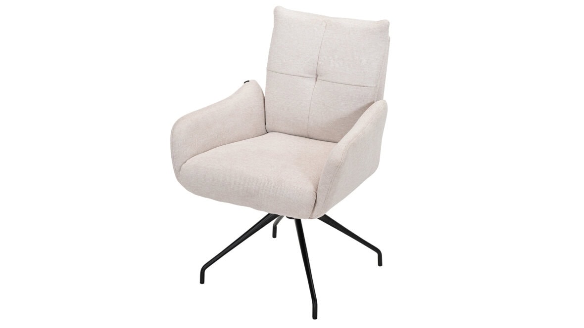 Skagen Studio Riis Armchair Ergo in Brego Cream fabric.