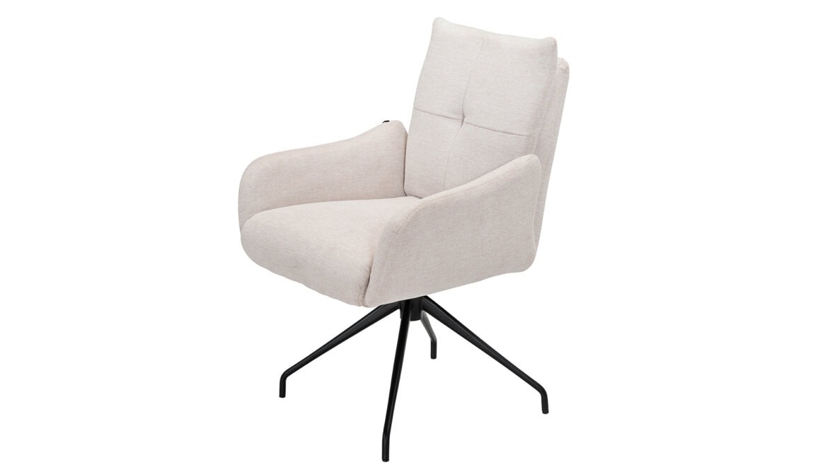 Skagen Studio Riis Armchair Ergo in Brego Cream fabric.