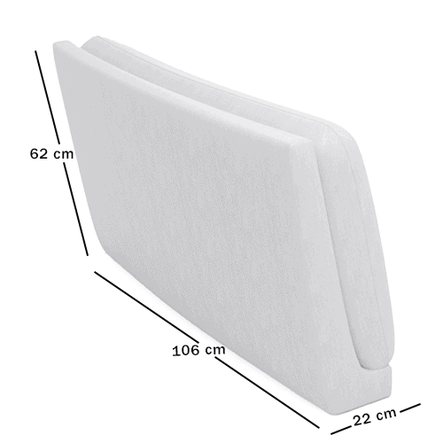 Skagen Studio Anholt — module AR12V, Arm type 12 left. 22 × 106 cm, 62 cm high. Dimensioned drawing.