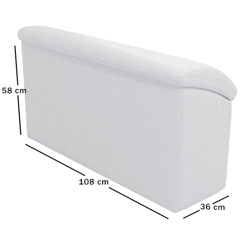Skagen Studio Anholt — module AR2V, Arm type 02 left. 36 × 108 cm, 58 cm high. Dimensioned drawing.