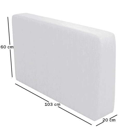 Skagen Studio Anholt — module AR4V, Arm type 04 left. 20 × 103 cm, 60 cm high. Dimensioned drawing.