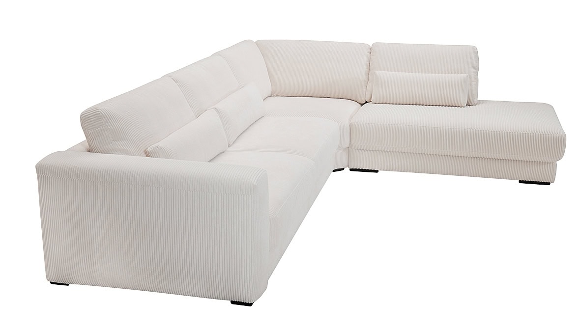 Skagen Studio Egholm sofa in Ribcord Cream fabric.
